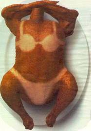 Here's what happens it you put suntan lotion on your turkey (Photo Credit: www.crazyshenanigans.com)