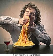 Not the proper way to eat spaghetti (Photo Credit: www.canstockphoto.com)